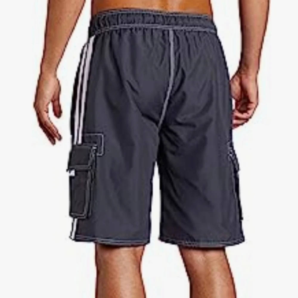 Kanu Surf Men's Barracuda Swim Trunks in Charcoal Size XXL